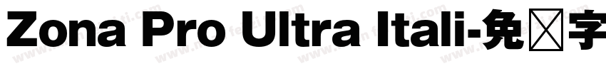 Zona Pro Ultra Itali字体转换